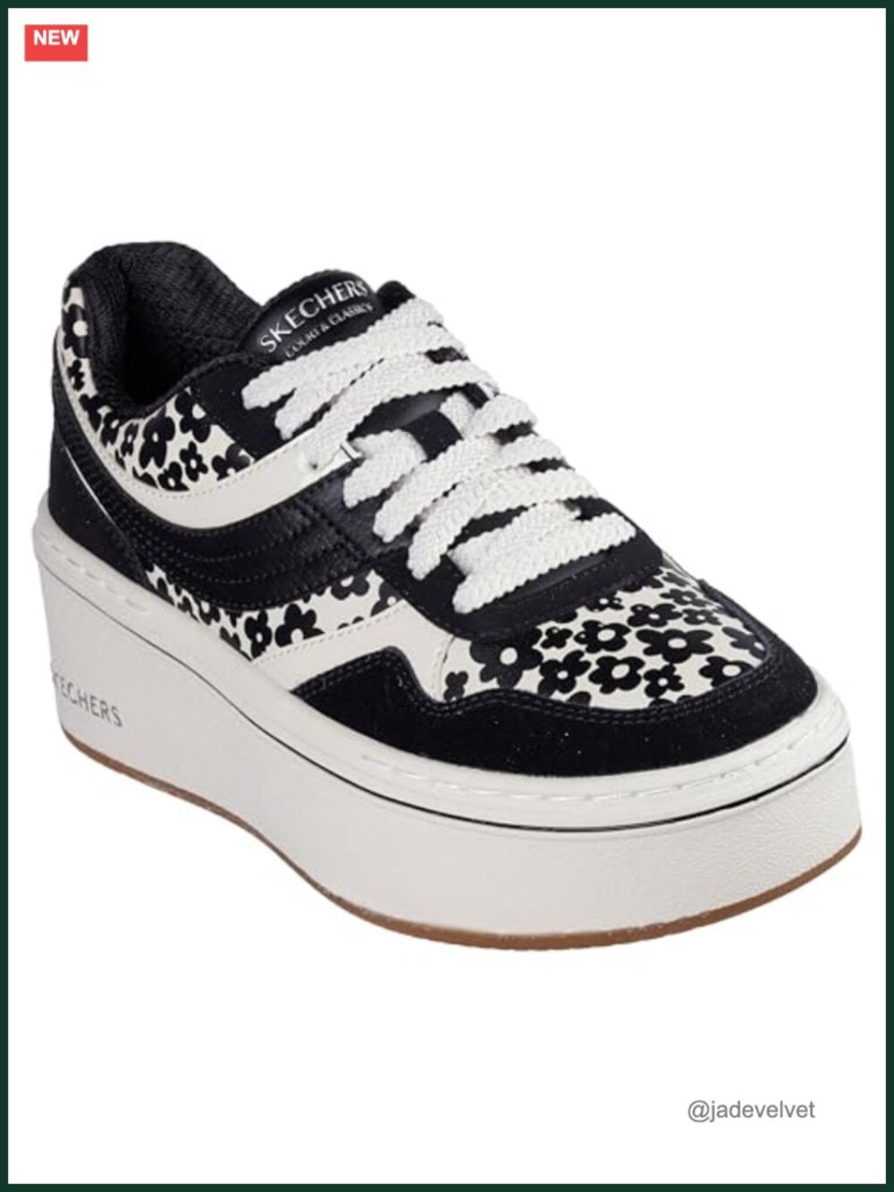 Skechers Paloma Daring Daisy Platform Fashion Sneakers Women's Memory Foam